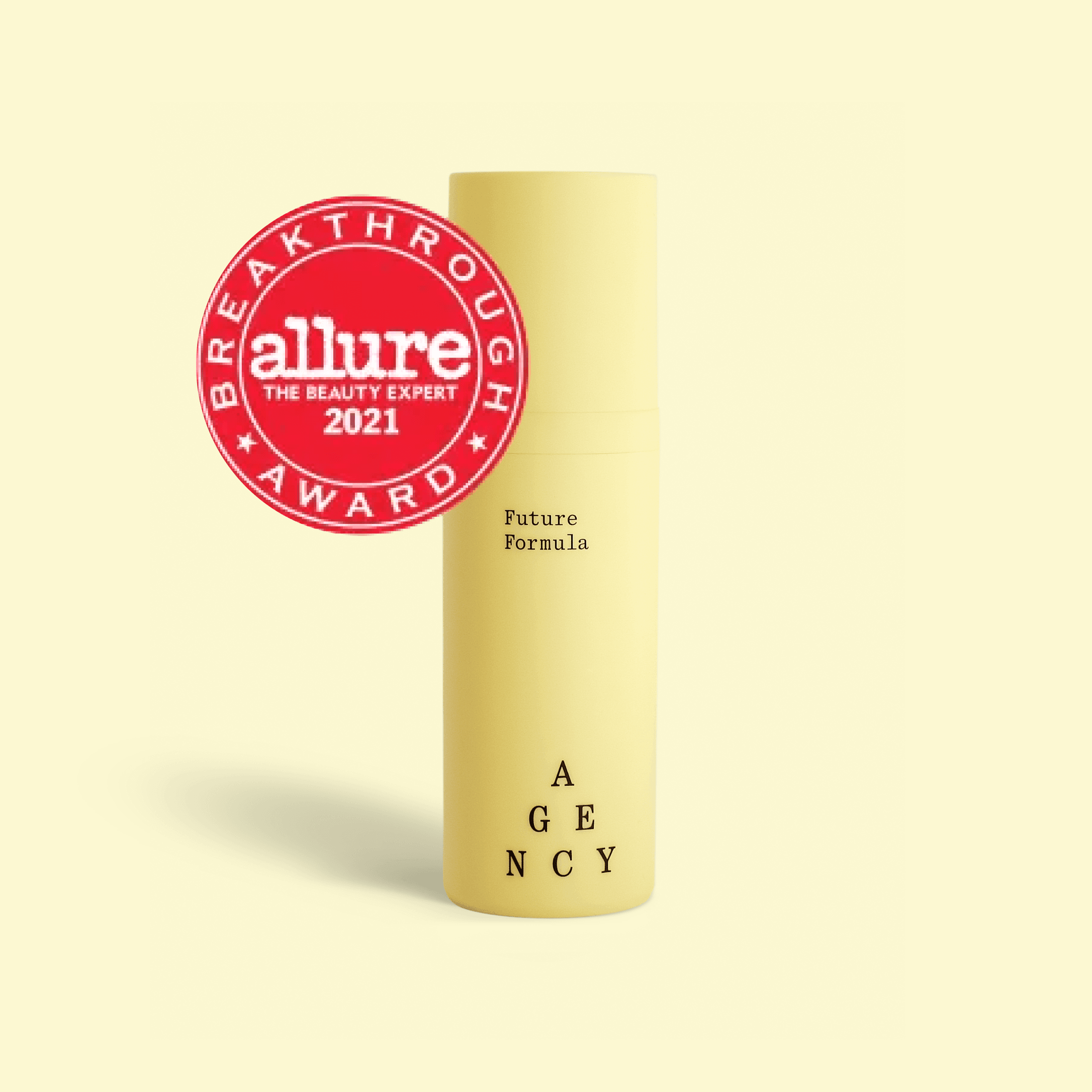 Future formula bottle with Allure badge